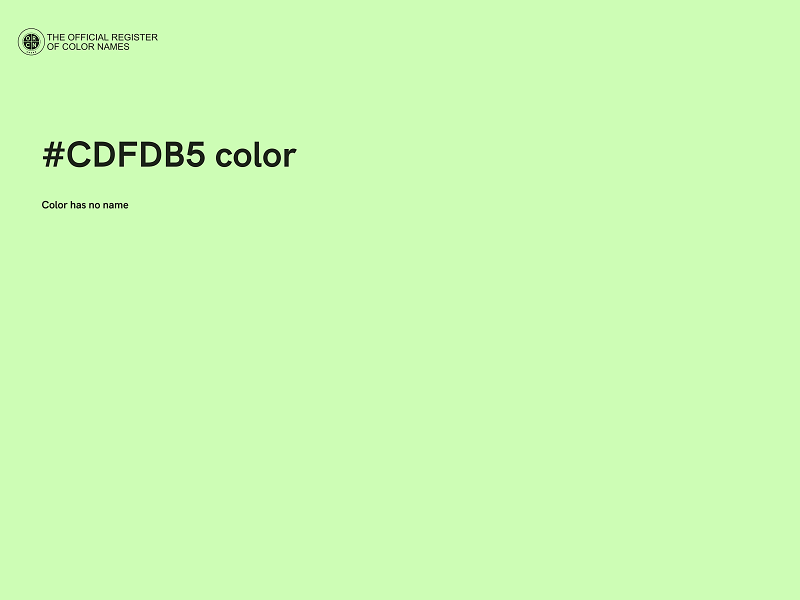 #CDFDB5 color image