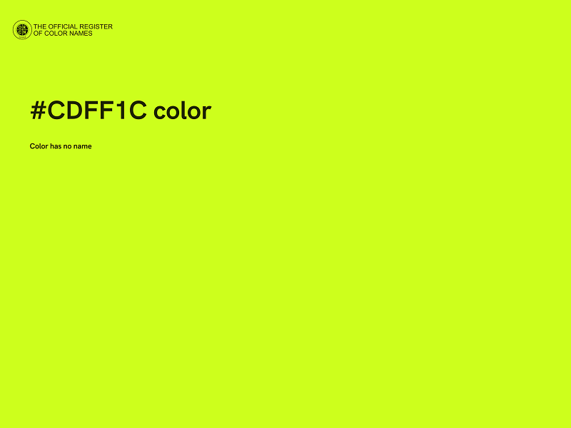 #CDFF1C color image