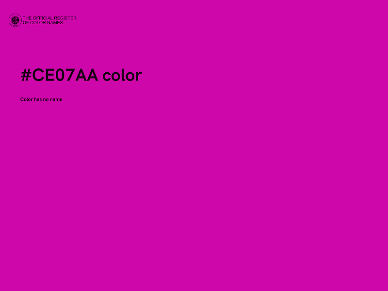 #CE07AA color image