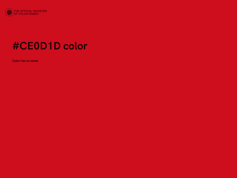 #CE0D1D color image