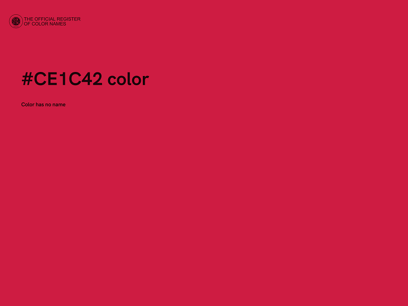 #CE1C42 color image