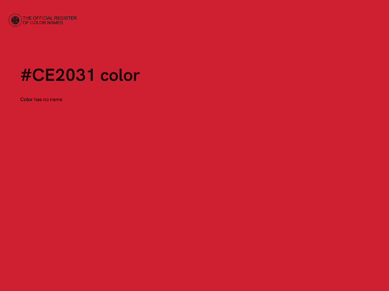 #CE2031 color image