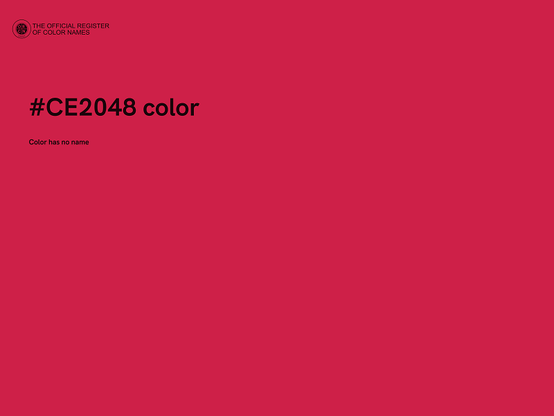 #CE2048 color image