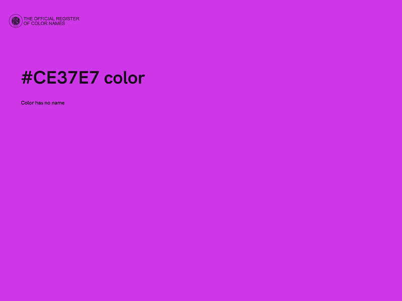 #CE37E7 color image