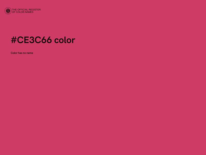 #CE3C66 color image