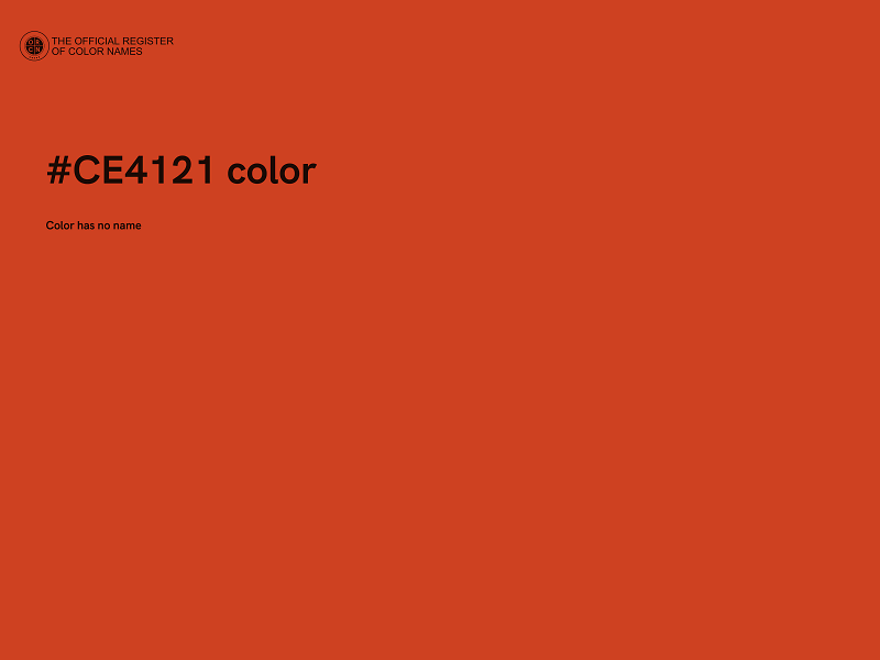 #CE4121 color image