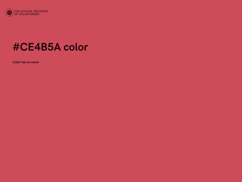 #CE4B5A color image