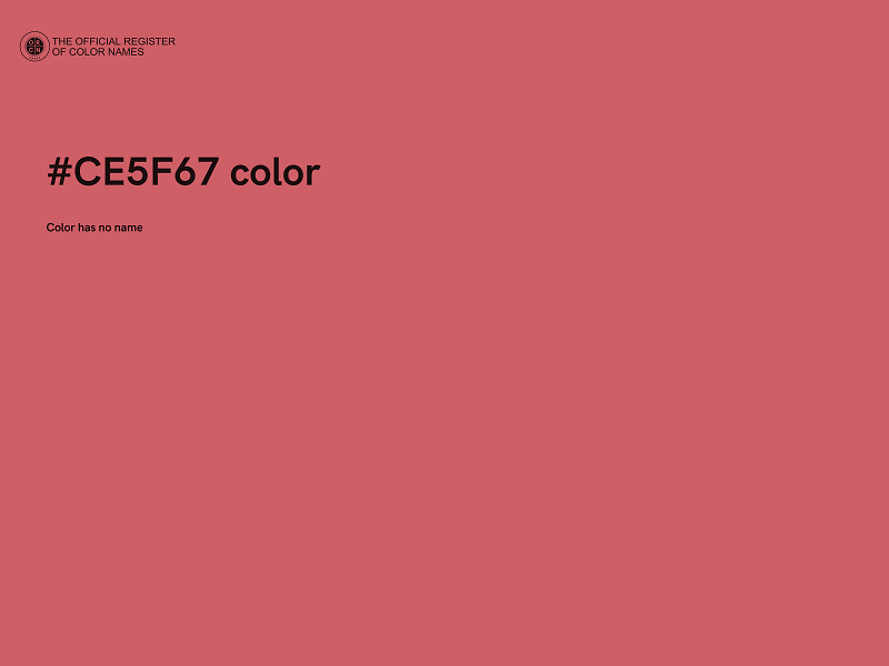 #CE5F67 color image