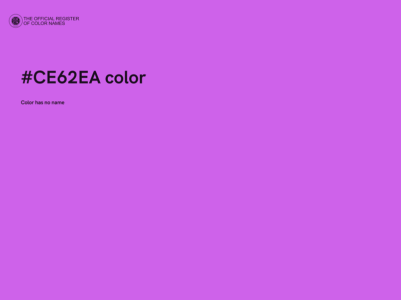 #CE62EA color image