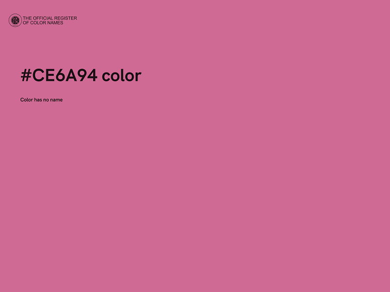 #CE6A94 color image