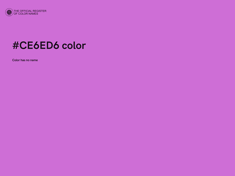 #CE6ED6 color image