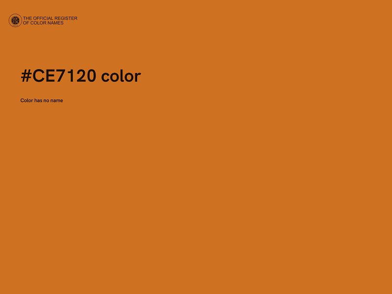 #CE7120 color image