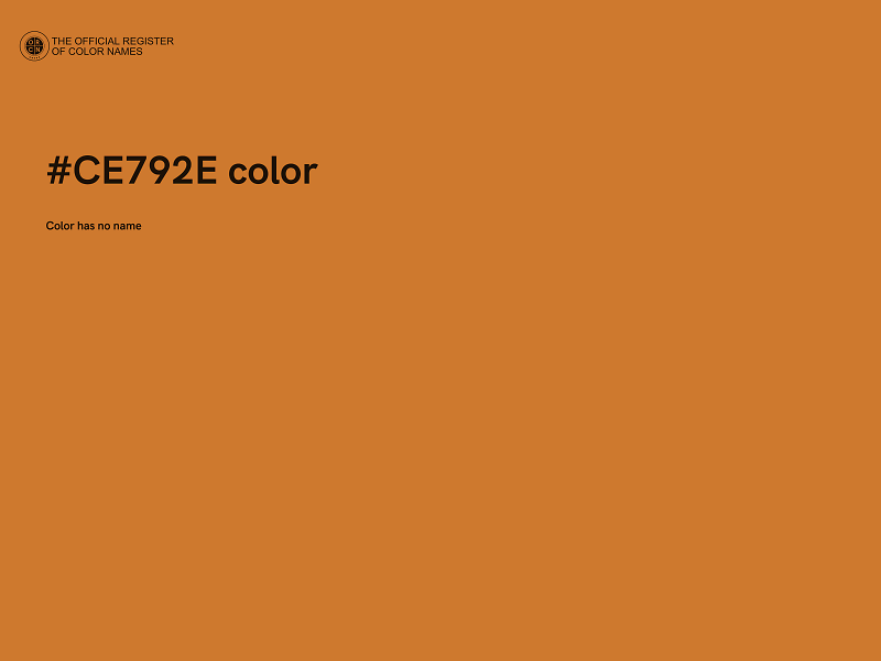 #CE792E color image