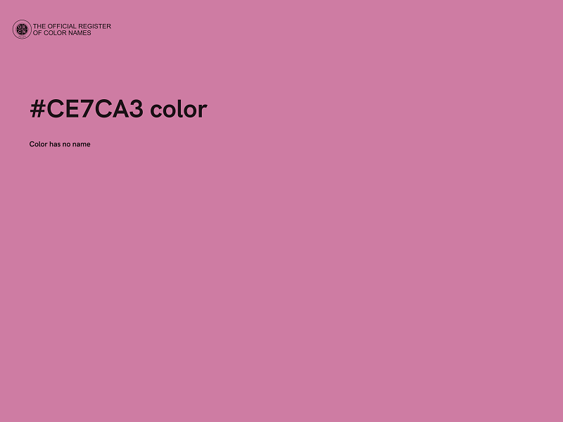 #CE7CA3 color image