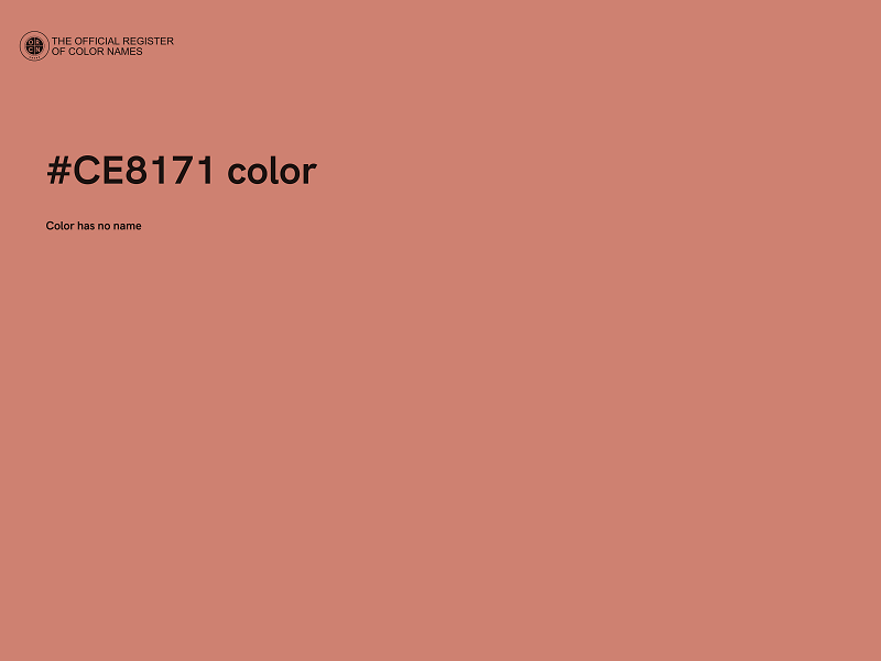 #CE8171 color image