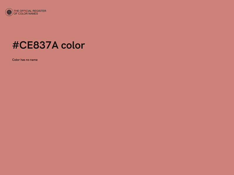 #CE837A color image