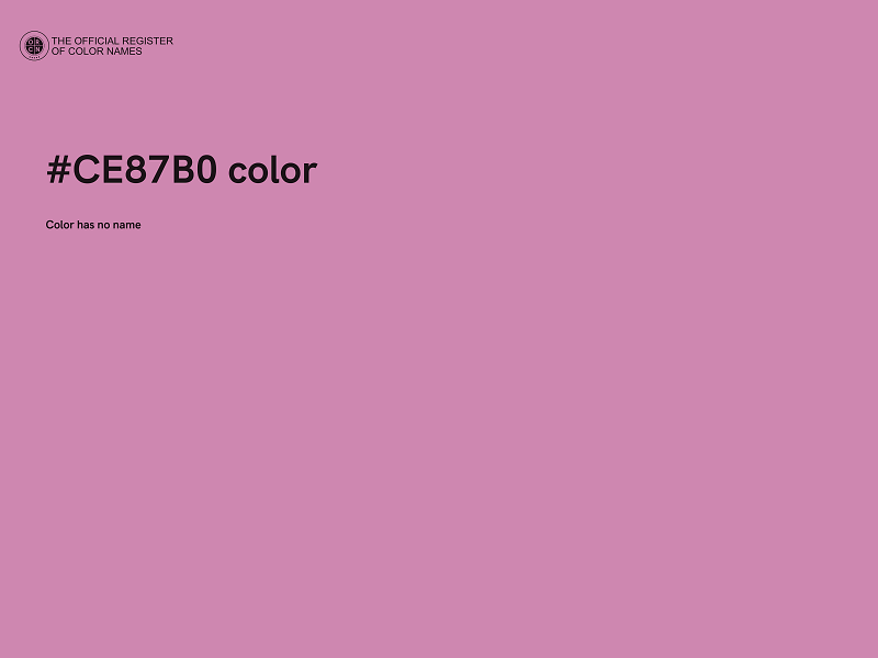 #CE87B0 color image