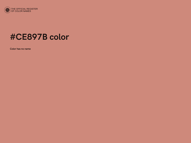 #CE897B color image