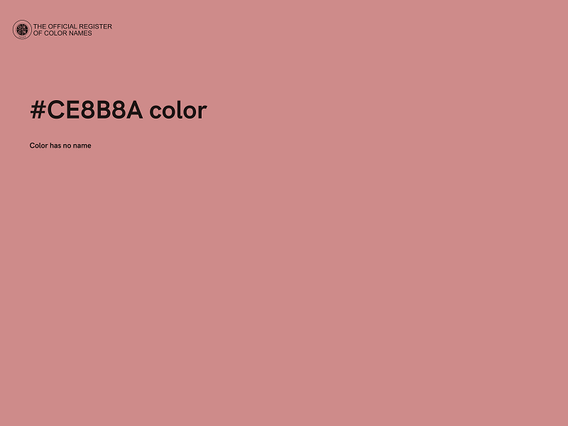 #CE8B8A color image