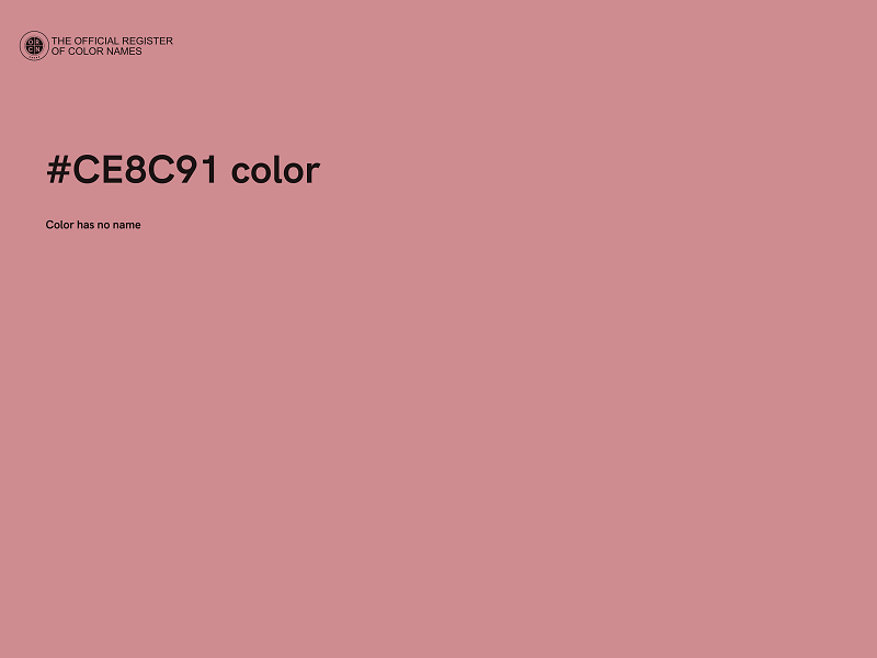 #CE8C91 color image