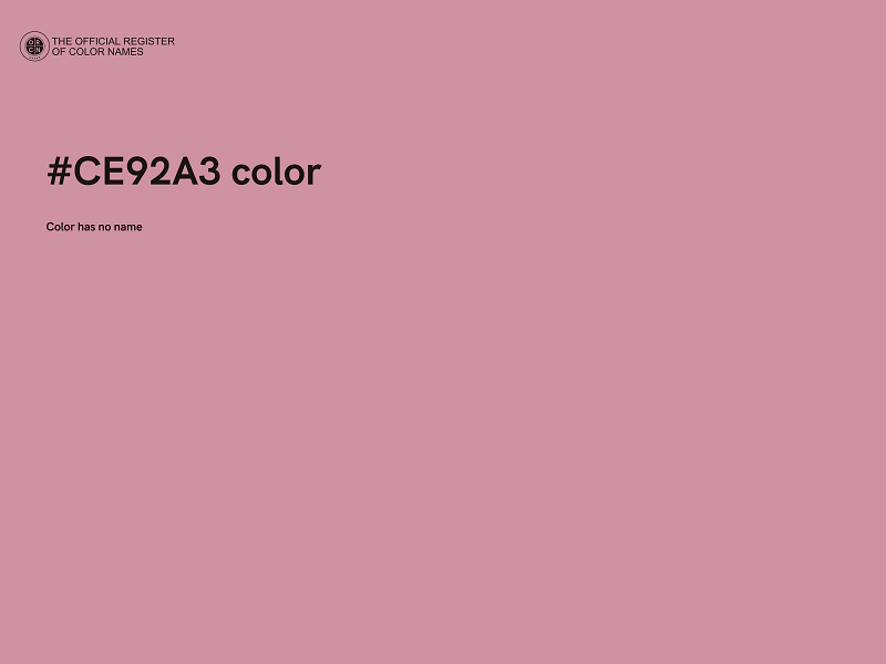 #CE92A3 color image