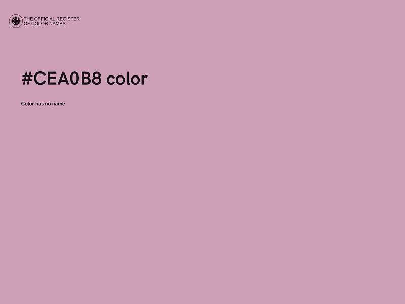 #CEA0B8 color image