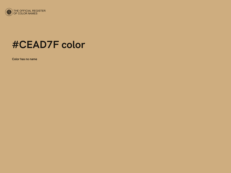 #CEAD7F color image