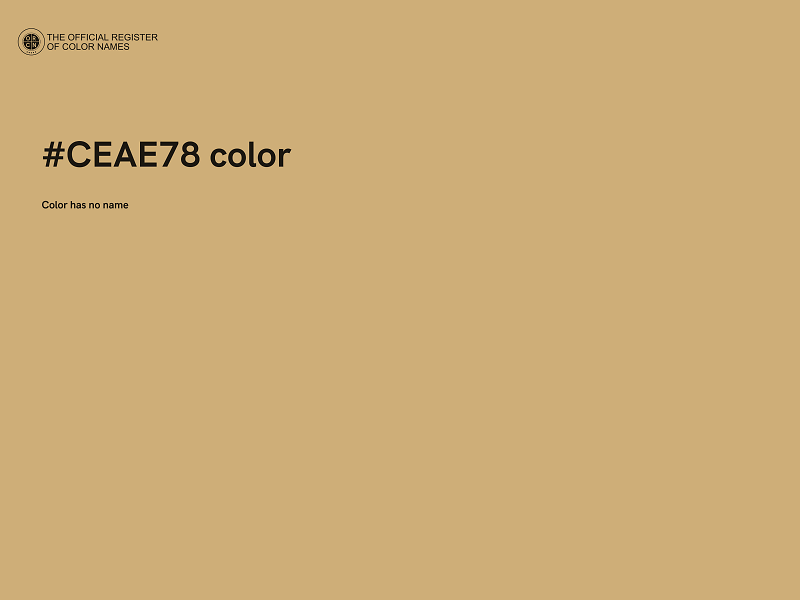 #CEAE78 color image