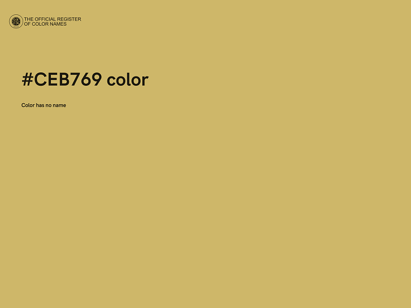 #CEB769 color image