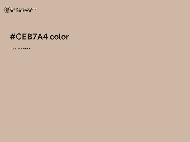 #CEB7A4 color image