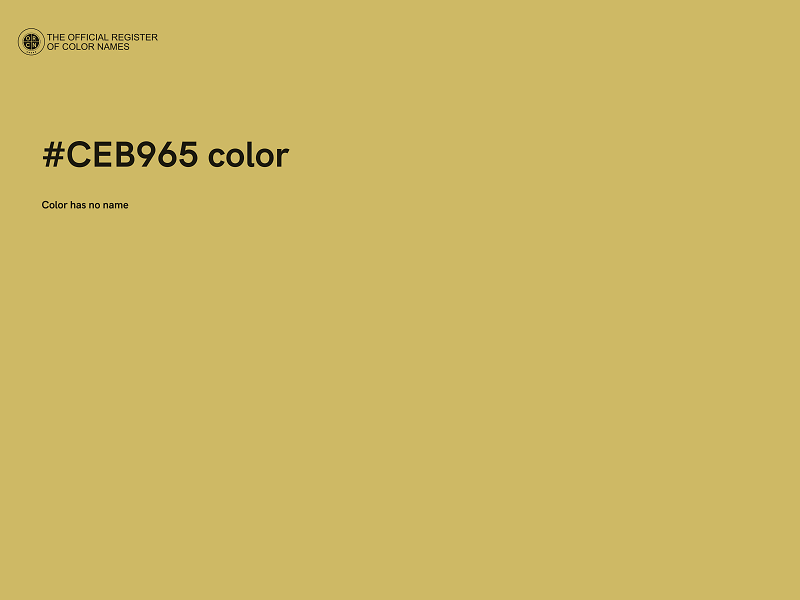 #CEB965 color image