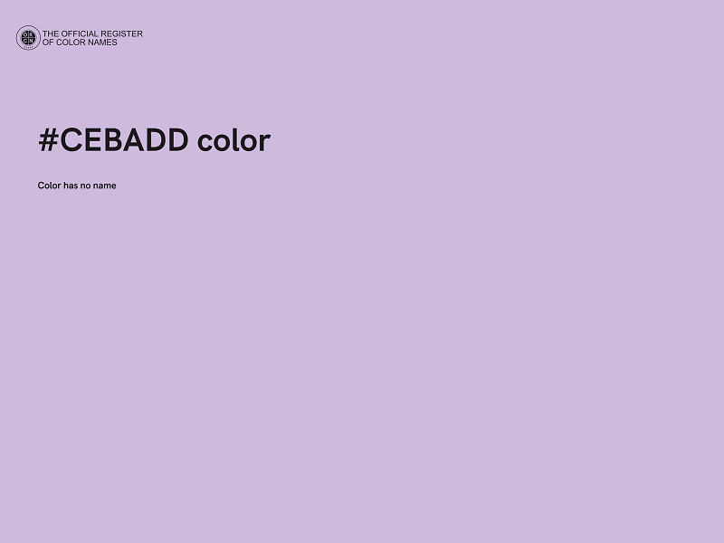 #CEBADD color image