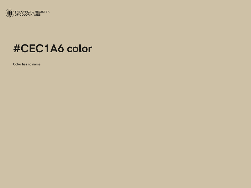 #CEC1A6 color image