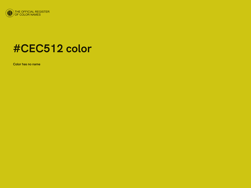 #CEC512 color image