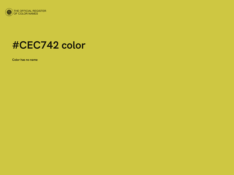 #CEC742 color image