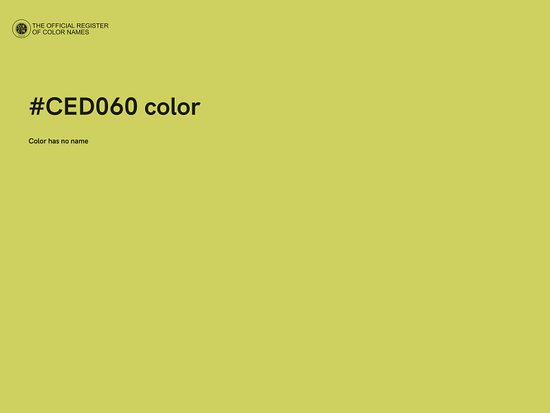 #CED060 color image