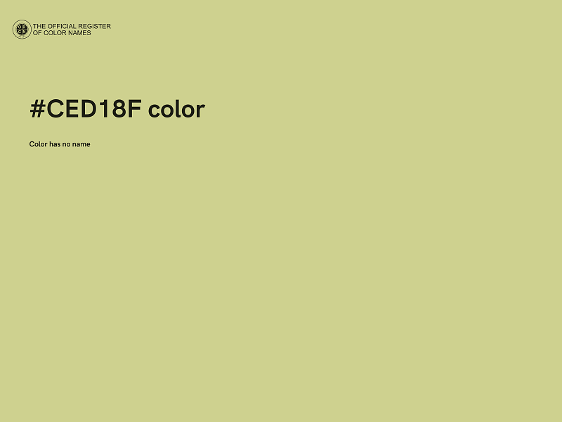 #CED18F color image