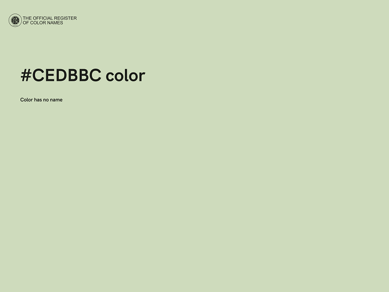 #CEDBBC color image