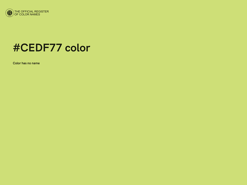 #CEDF77 color image