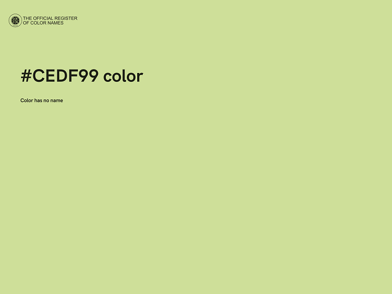 #CEDF99 color image