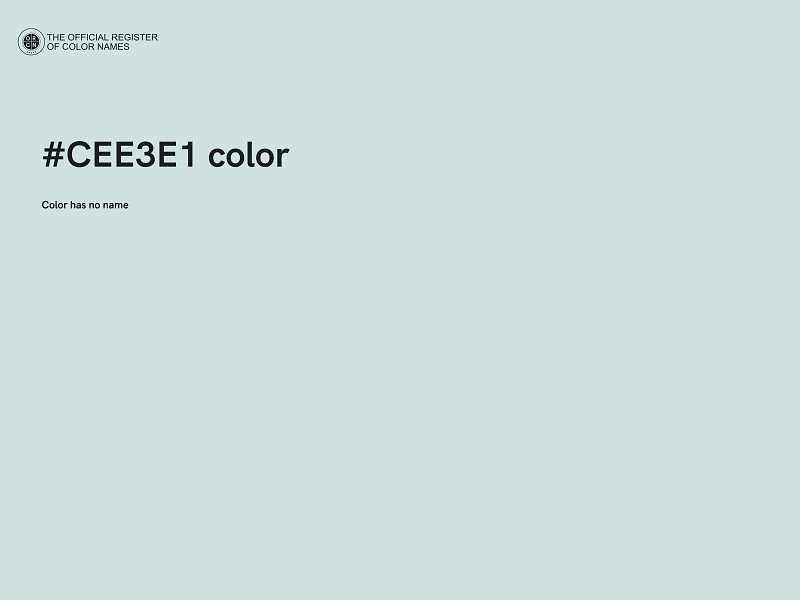 #CEE3E1 color image