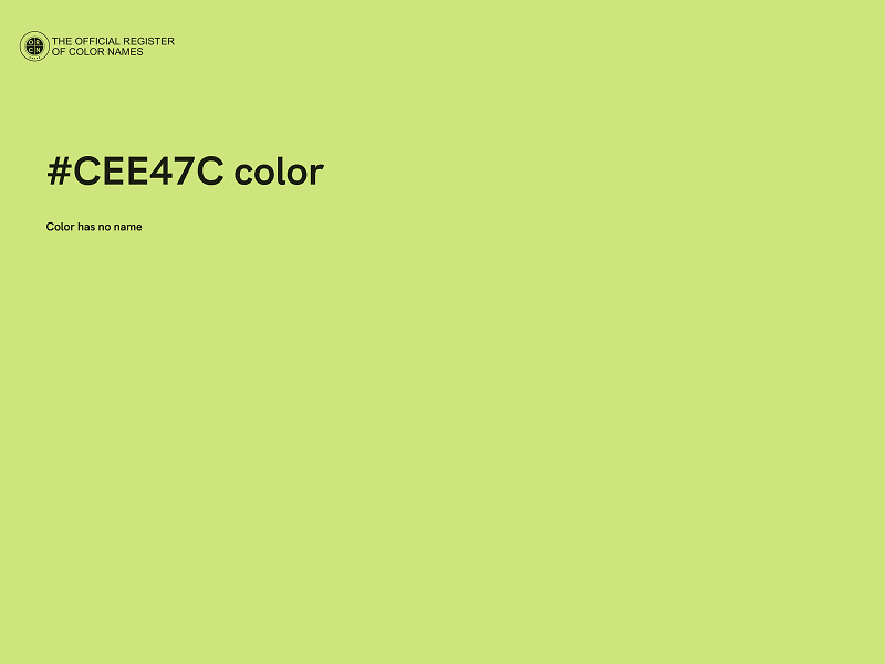 #CEE47C color image