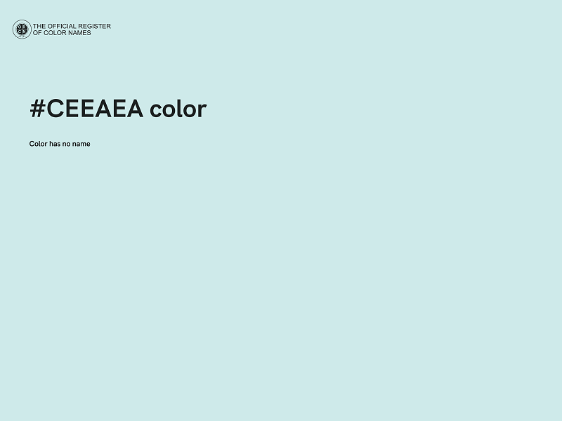 #CEEAEA color image