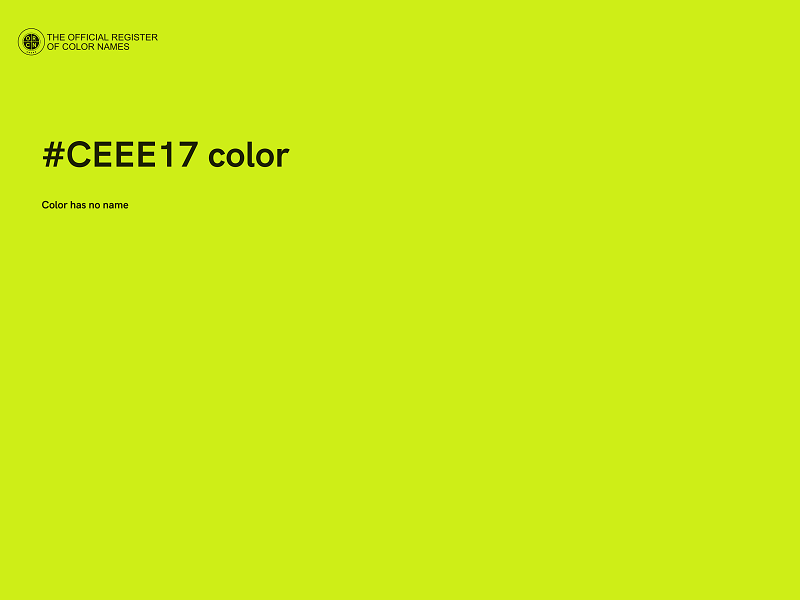 #CEEE17 color image