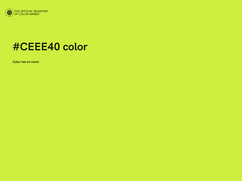 #CEEE40 color image