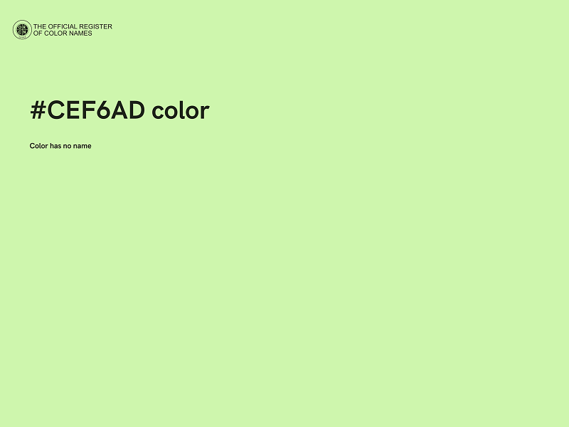 #CEF6AD color image