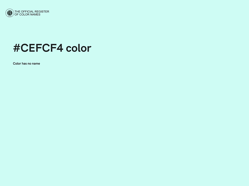 #CEFCF4 color image