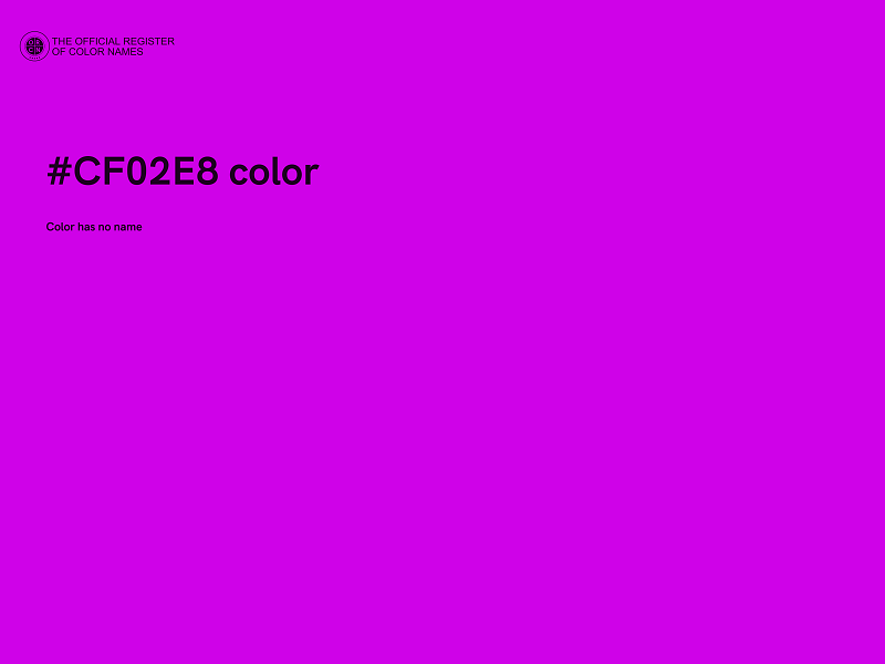 #CF02E8 color image