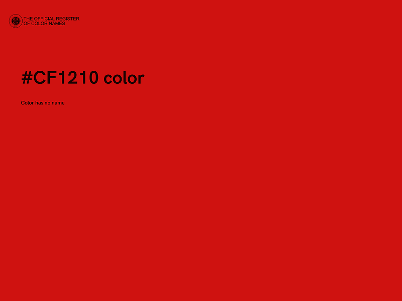 #CF1210 color image