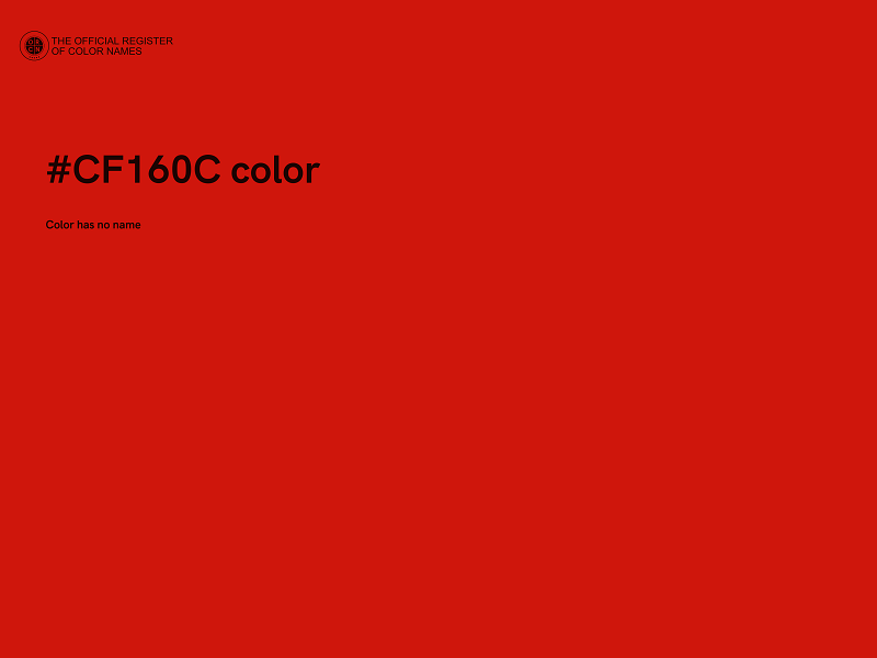 #CF160C color image